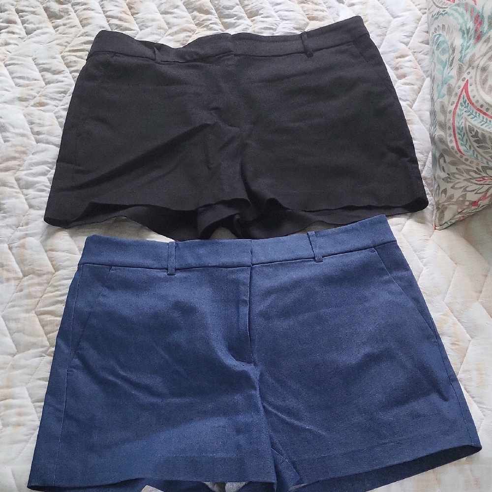 Loft Women's Black and Blue Shorts